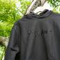 Preview: Schwarzer Hoodie mit THE LÄND Logo